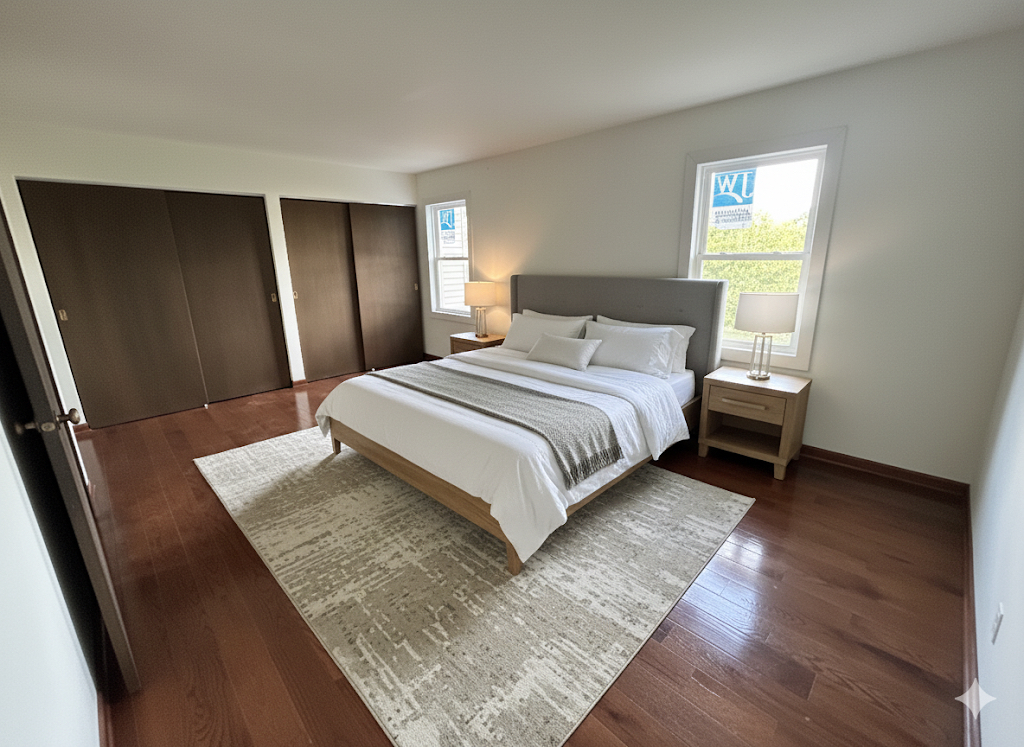 1513 Elder Drive Aurora, IL 60506 - Photo 11 of 26 a bedroom with a bed and wooden floor