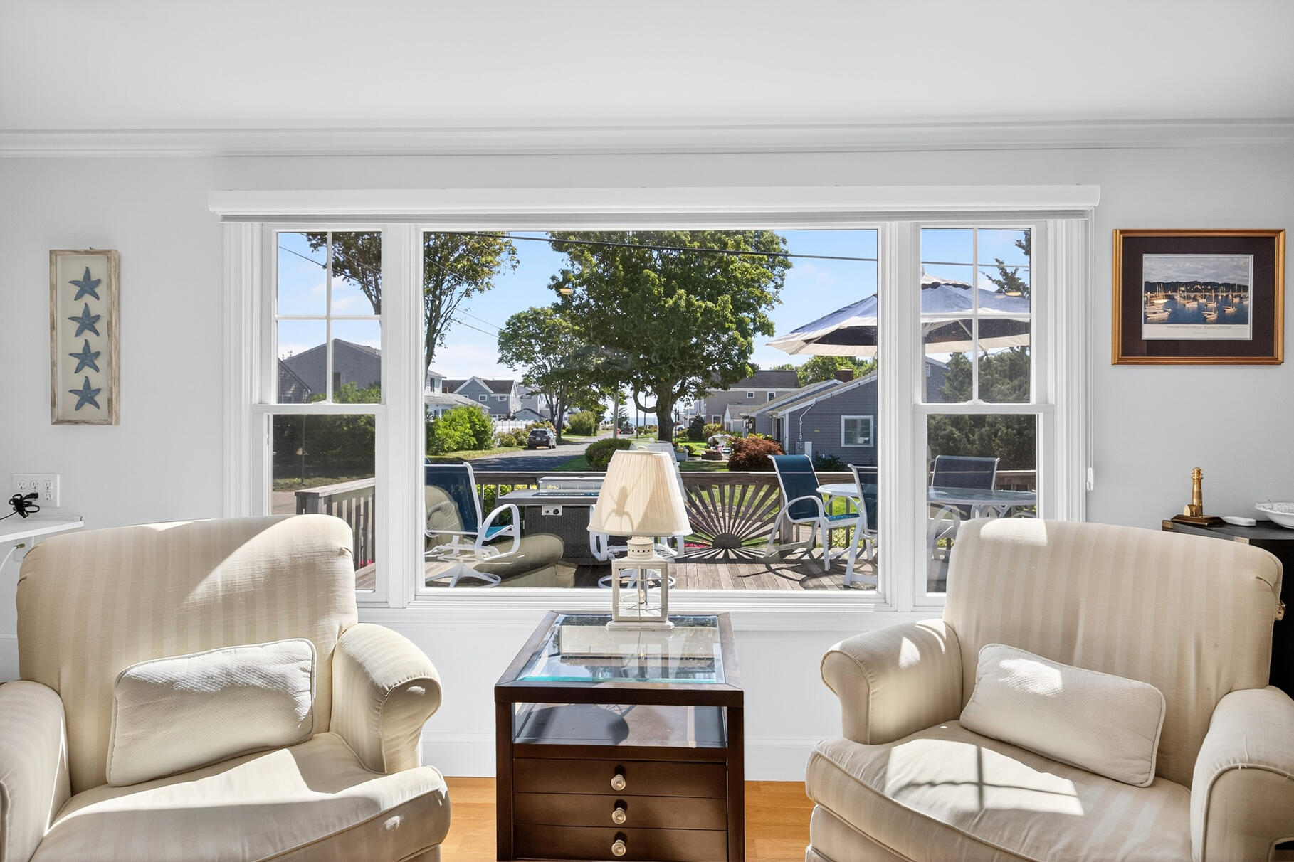 35 Shore Drive Mashpee, MA 02649 - Photo 17 of 36 a living room with furniture and a large window