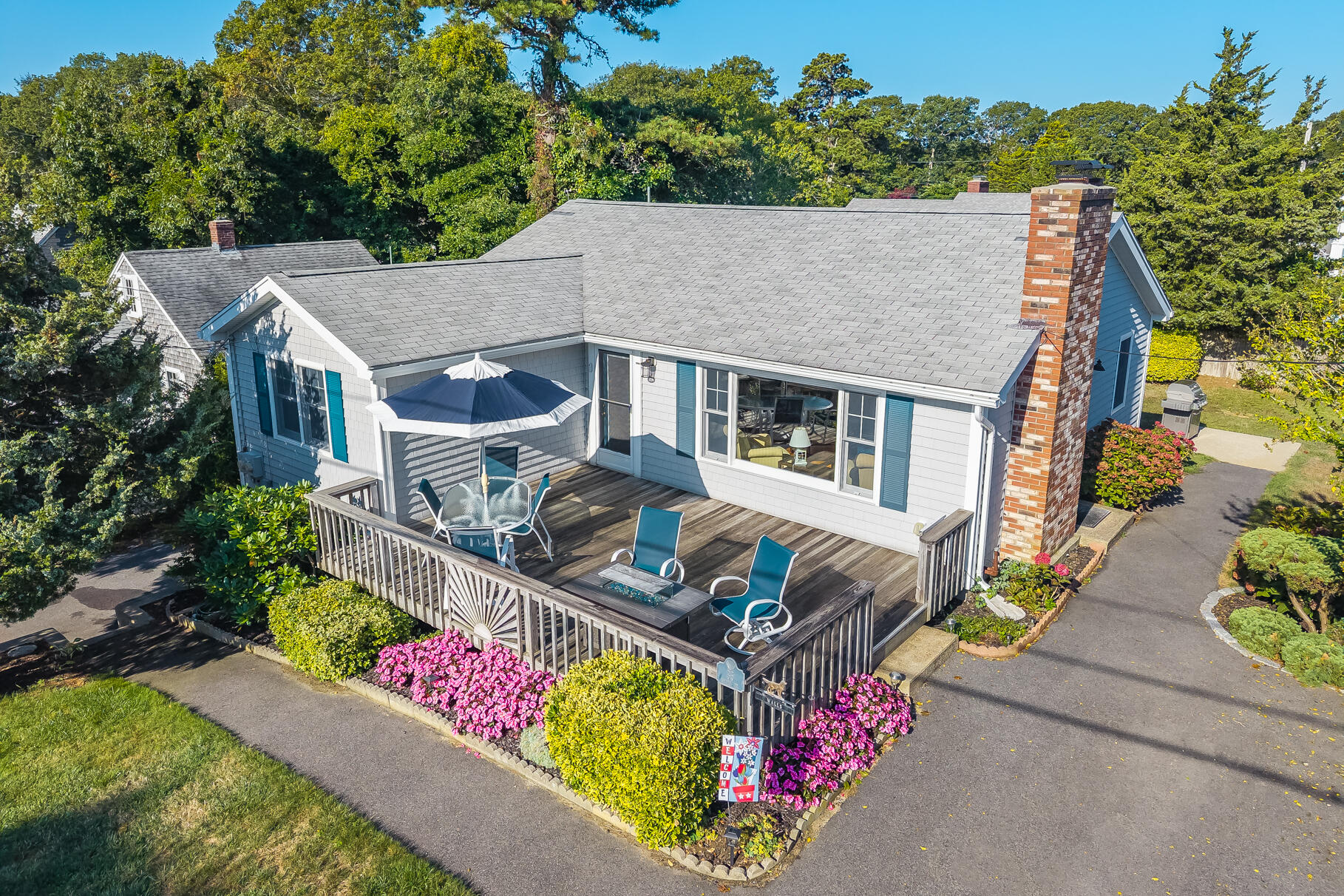 35 Shore Drive Mashpee, MA 02649 - Photo 3 of 36 an aerial view of a house roof deck