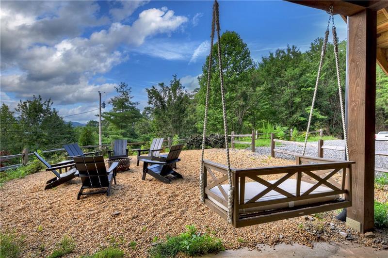 351 South Dream Catcher Blue Ridge, GA 30513 - Photo 45 of 52 a view of a sitting area with furniture and wooden deck