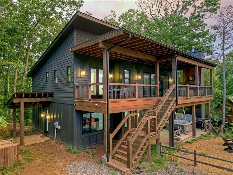 351 South Dream Catcher Blue Ridge, GA 30513 - Photo 48 of 52 a front view of house with a roof deck