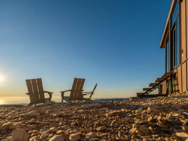 a view of a terrace with sitting area