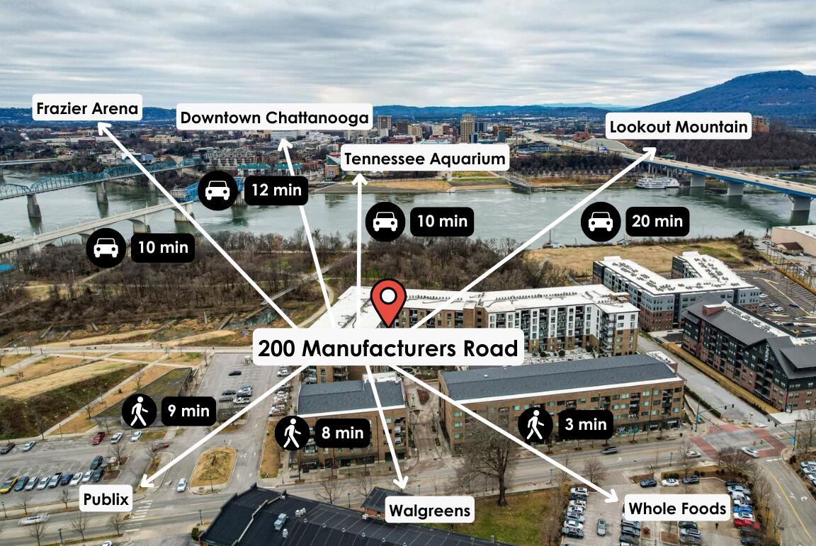 200 Manufacturers Road, Unit 506 Chattanooga, TN 37405 - Photo 47 of 55 Nearby attractions and convieniences