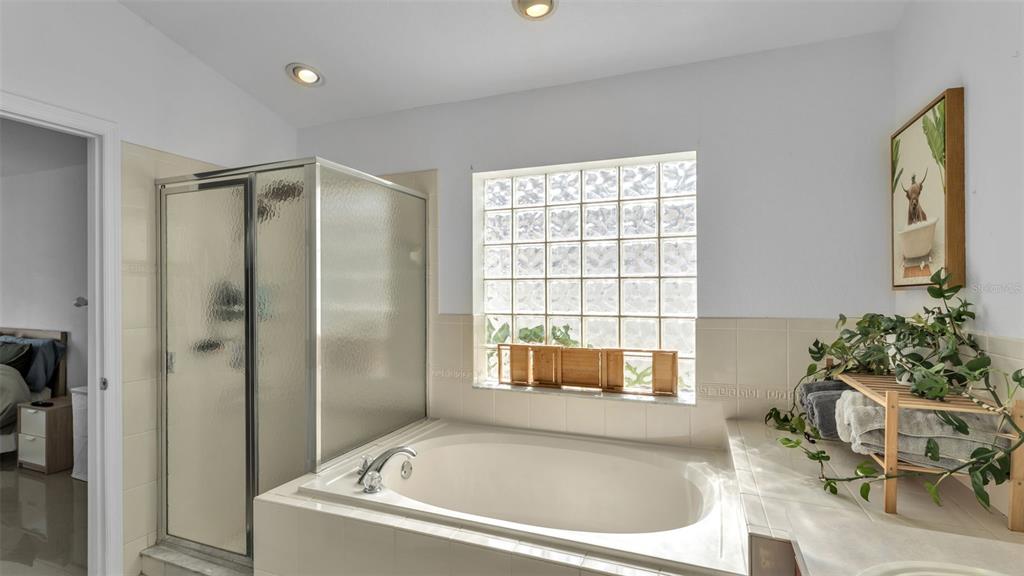 587 Drayton Road Winter Haven, FL 33884 - Photo 30 of 40 a bathroom with a bathtub and shower