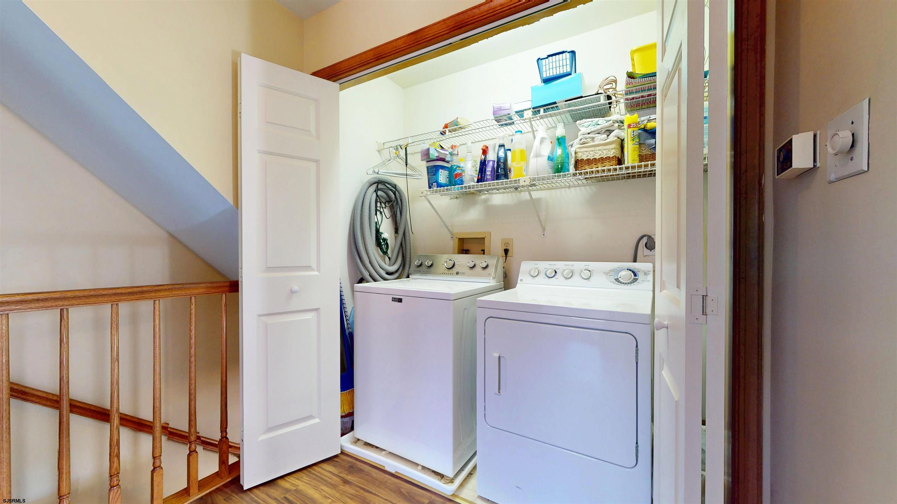 46 Victoria Lane Ocean View, NJ 08230 - Photo 44 of 66 a view of storage and utility room with washer and dryer