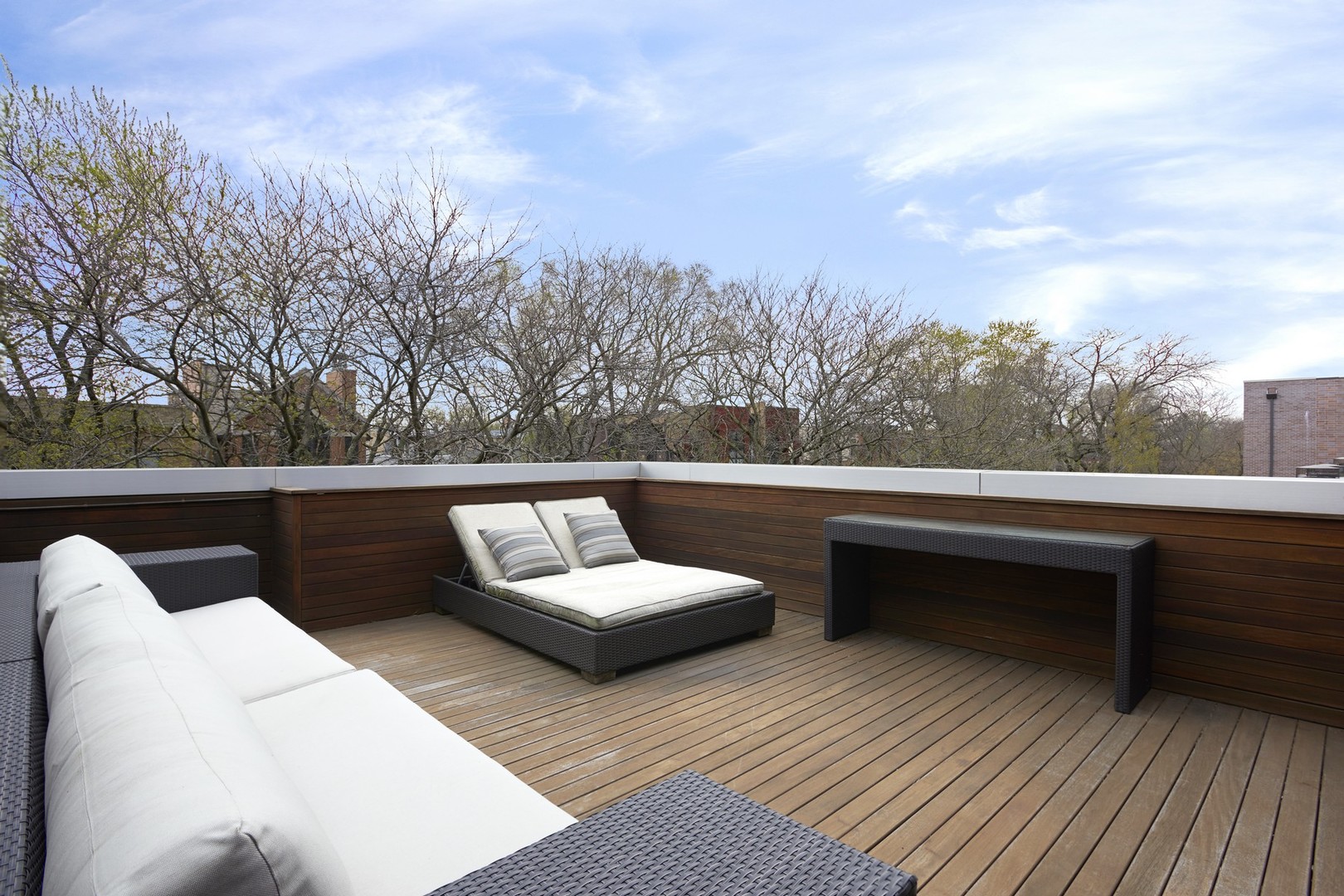 Undisclosed Address Chicago, IL 60622 - Photo 23 of 33 a view of roof deck with furniture