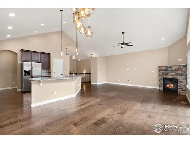 a view of kitchen and windows