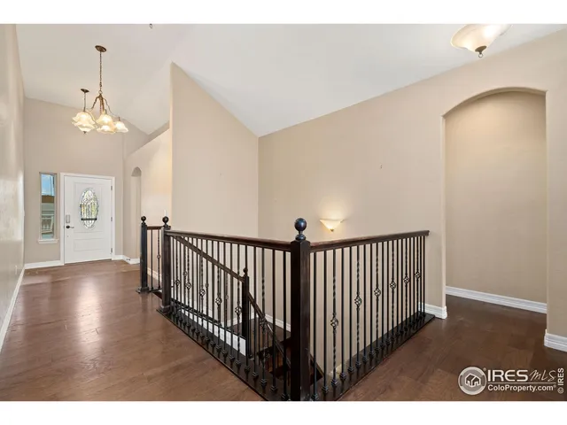 a view interior of a house with wooden floor