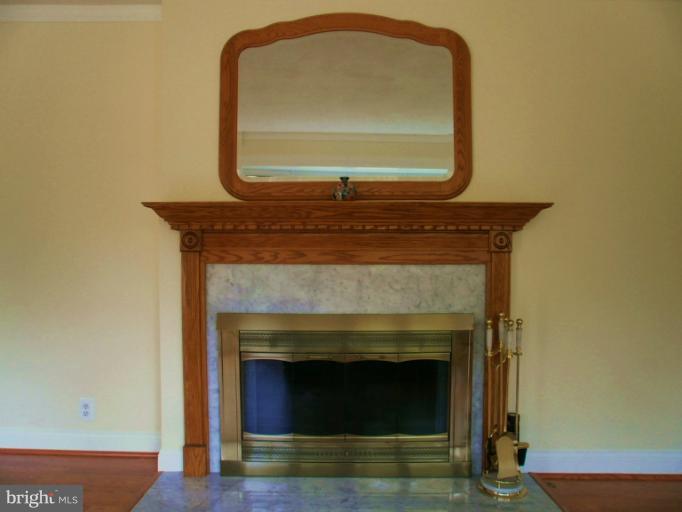 Gas fireplace in living room