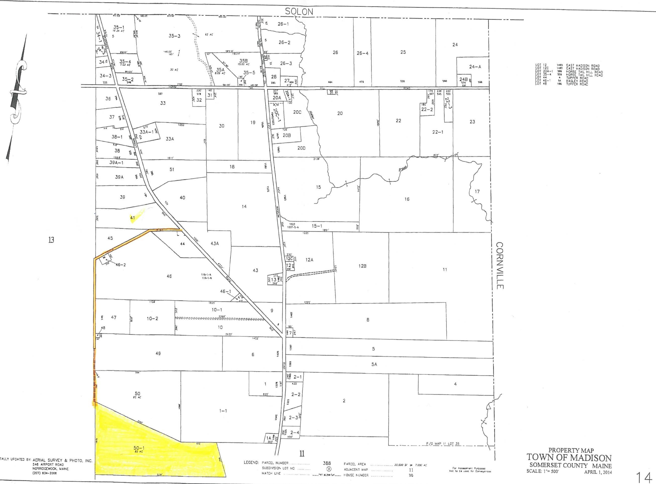 9999 Tupper Road Madison, ME 04950 - Photo 2 of 2 Tax Map