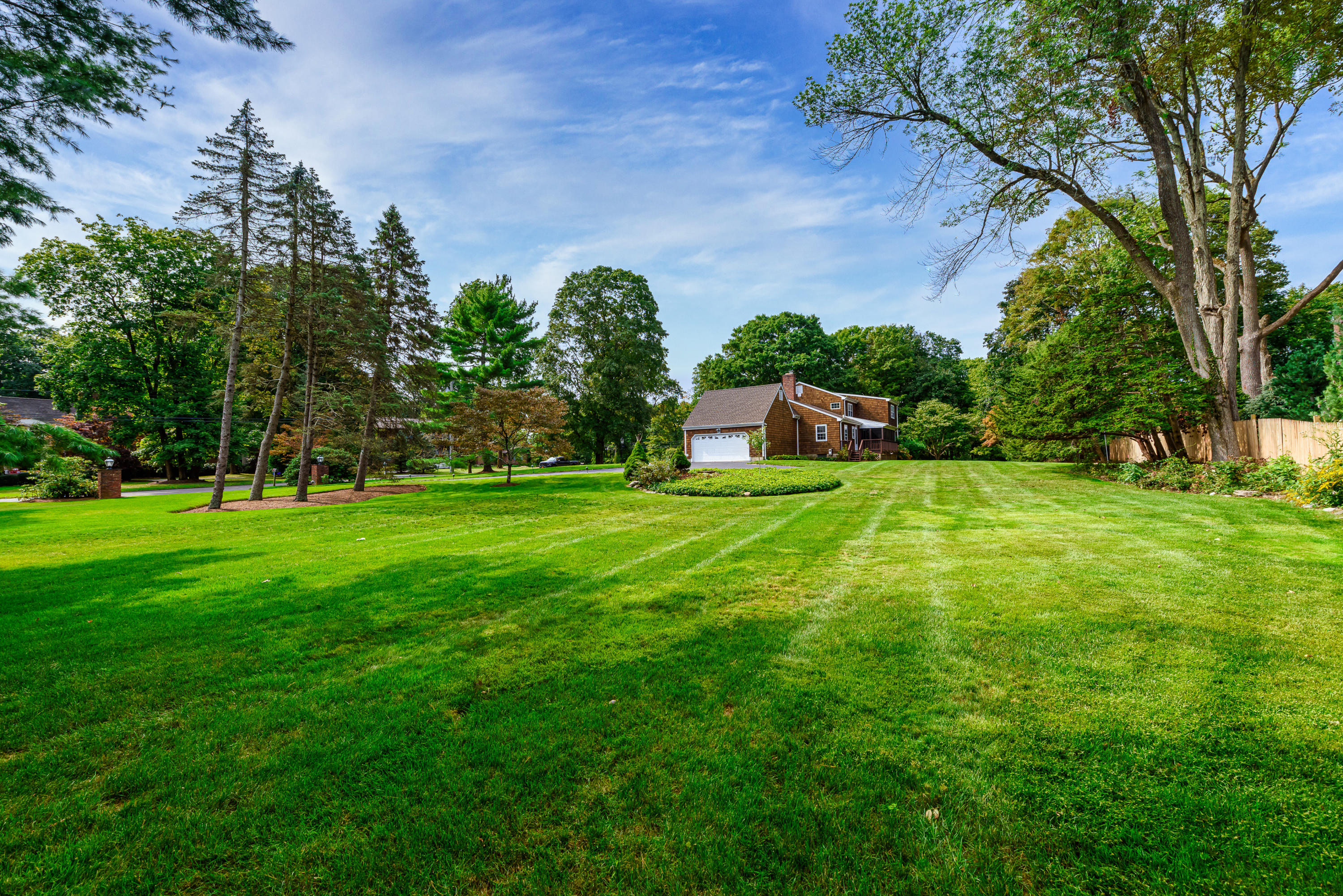 12 Lynam Road Stamford, CT 06903 - Photo 17 of 21 a view of a backyard with a garden