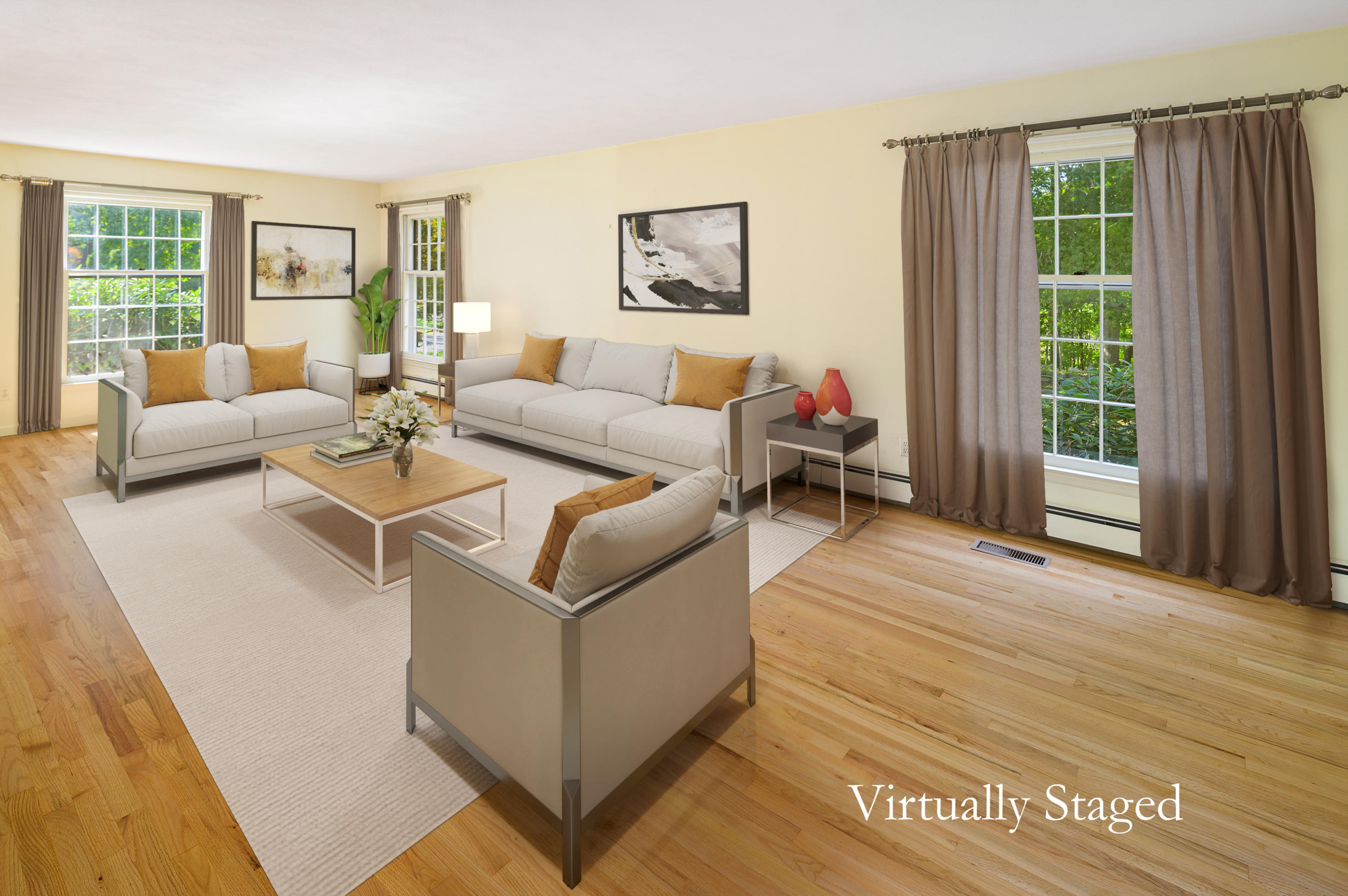 12 Lynam Road Stamford, CT 06903 - Photo 4 of 21 a living room with furniture and a large window