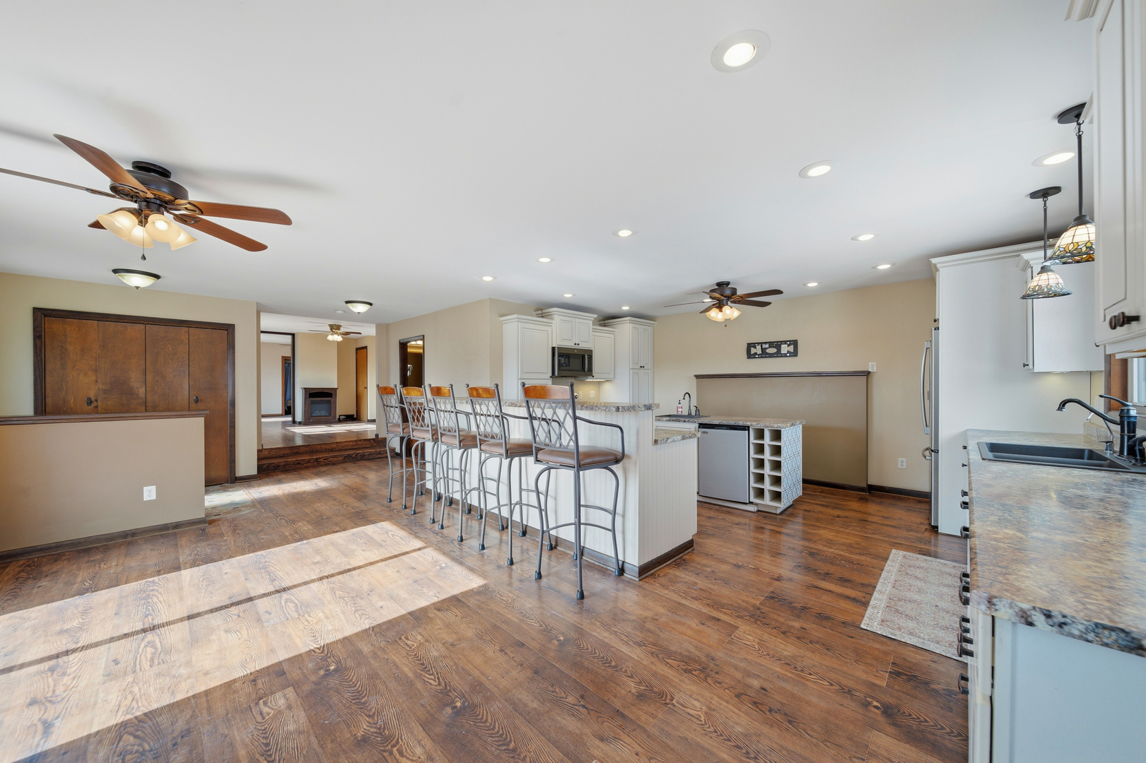 18521 Anderson Road Prophetstown, IL 61277 - Photo 17 of 39 a view of a kitchen with furniture and a window