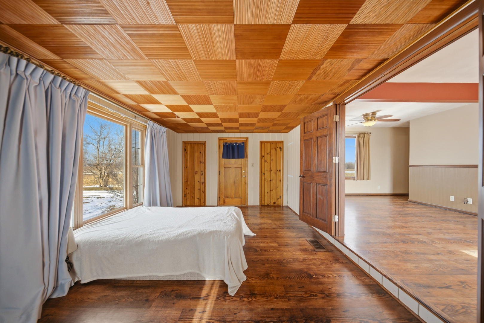 18521 Anderson Road Prophetstown, IL 61277 - Photo 28 of 39 a large room with wooden floor and windows