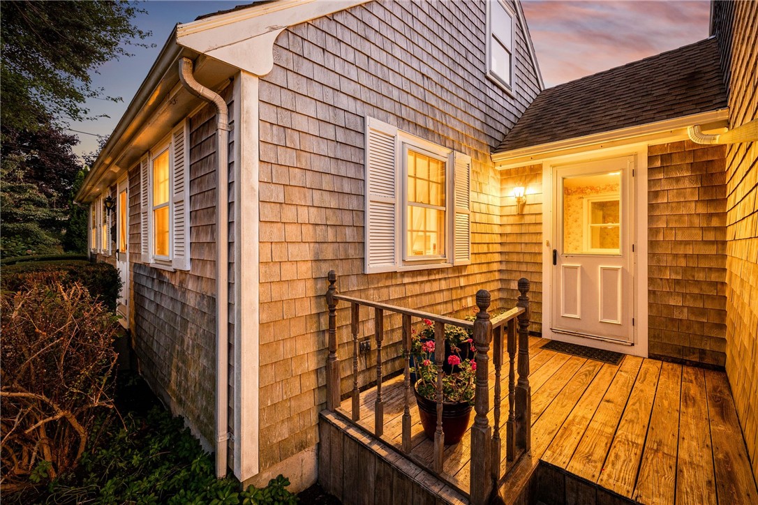 25 Carey Lane Little Compton, RI 02837 - Photo 8 of 49 Twilight Front Porch Kitchen entry