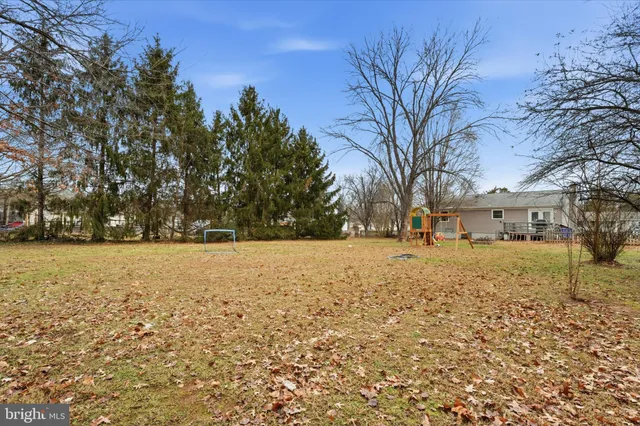 a view of open space with green space