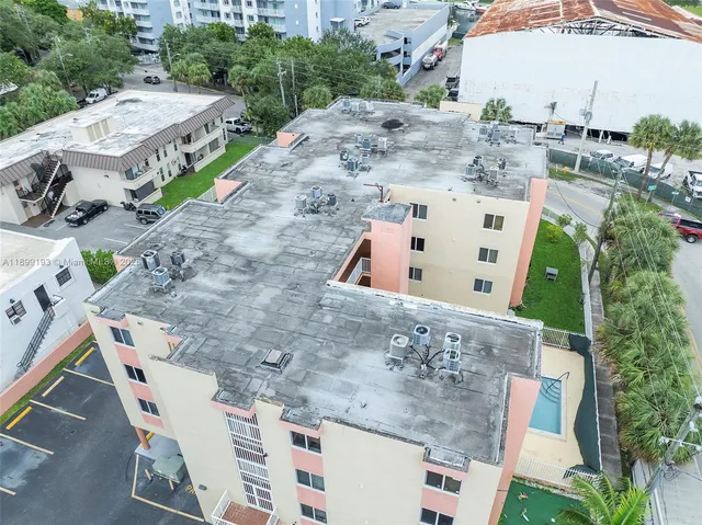 a view of city with balcony