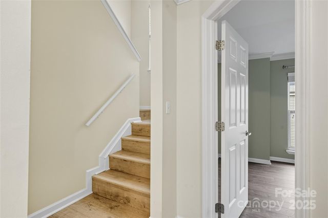 a view of entryway with stairs