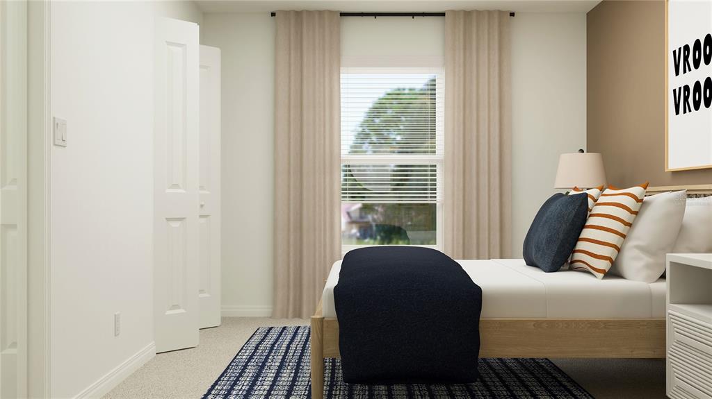 3087 Totem Road Eagle Lake, FL 33839 - Photo 10 of 25 a bedroom with a bed and a window