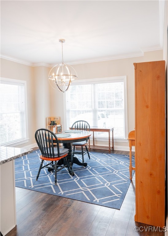2750 Trenholm Road Powhatan, VA 23139 - Photo 11 of 42 Dining room featuring dark hardwood / wood-style f