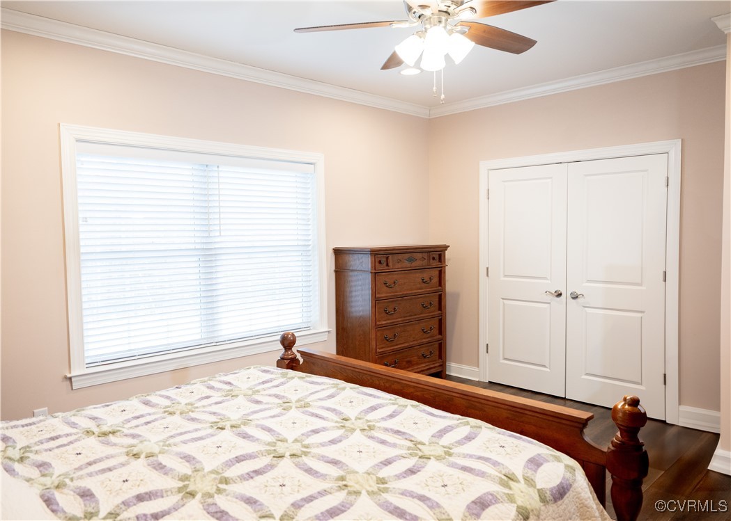 2750 Trenholm Road Powhatan, VA 23139 - Photo 15 of 42 Bedroom with ceiling fan, recessed lighting, wood-
