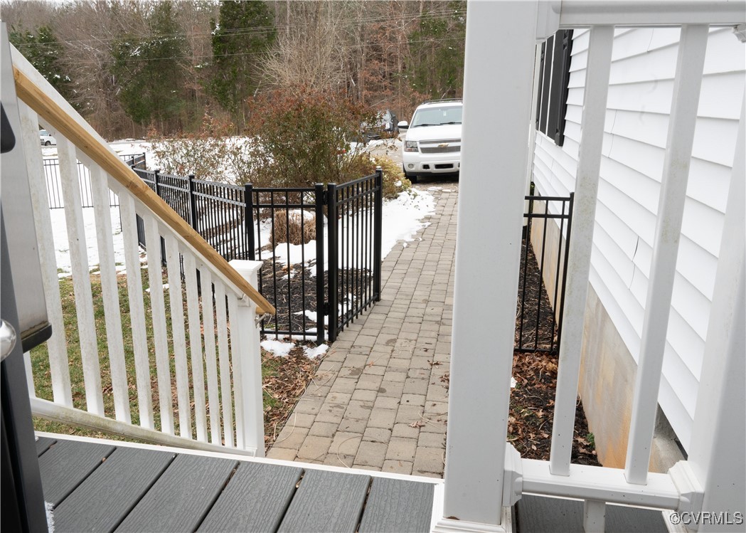 2750 Trenholm Road Powhatan, VA 23139 - Photo 33 of 42 Side porch with composite decking and walkway to f