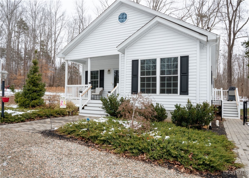 2750 Trenholm Road Powhatan, VA 23139 - Photo 36 of 42 View of front facade featuring a porch