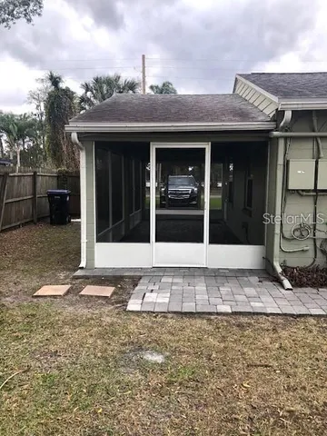 a view of a house with a outdoor space