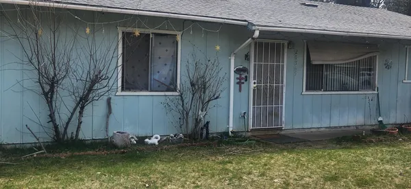 a backyard of a house