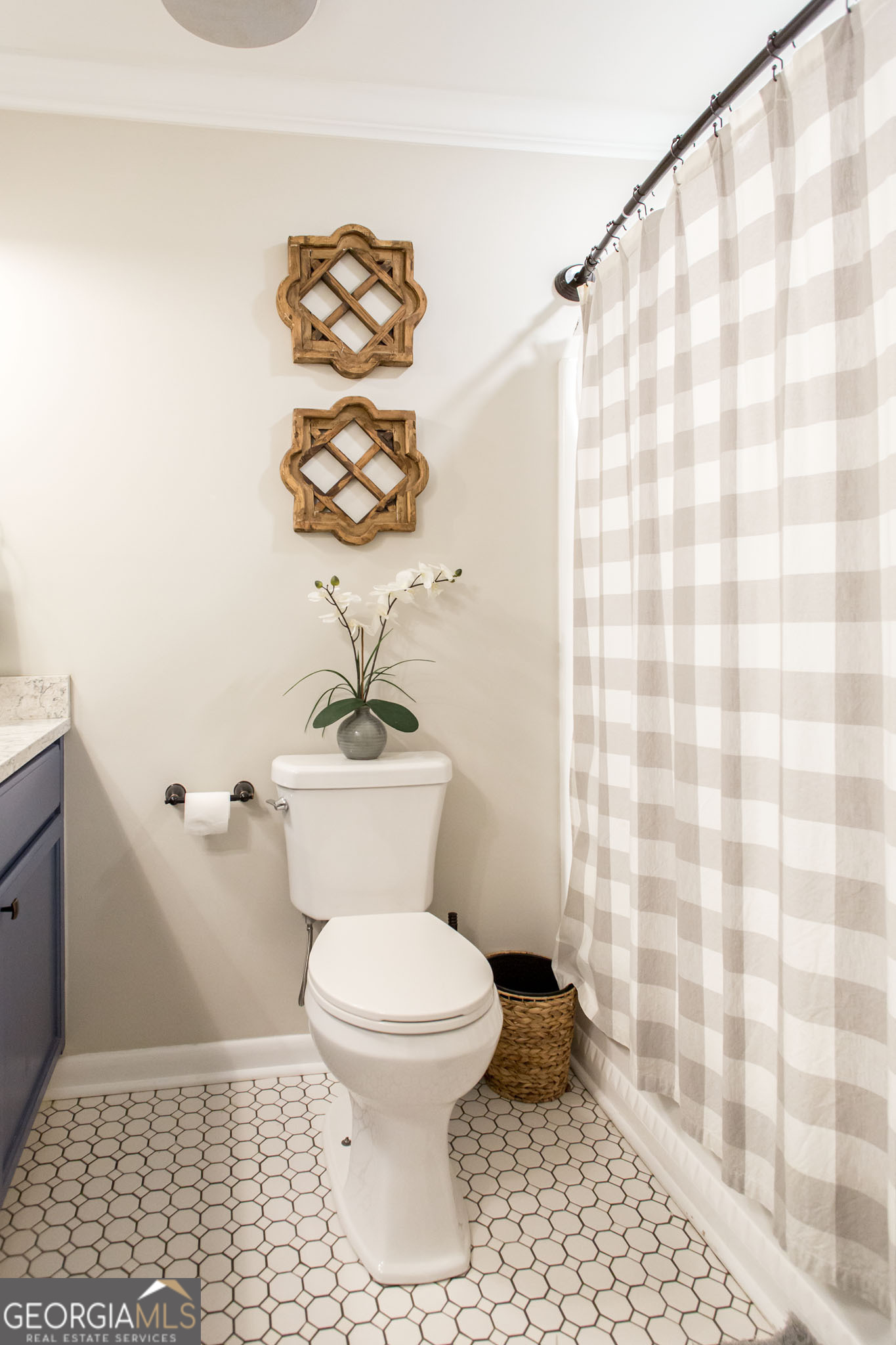 6737 Hacklebarney Road Blackshear, GA 31516 - Photo 24 of 40 a white toilet sitting next to a shower curtain