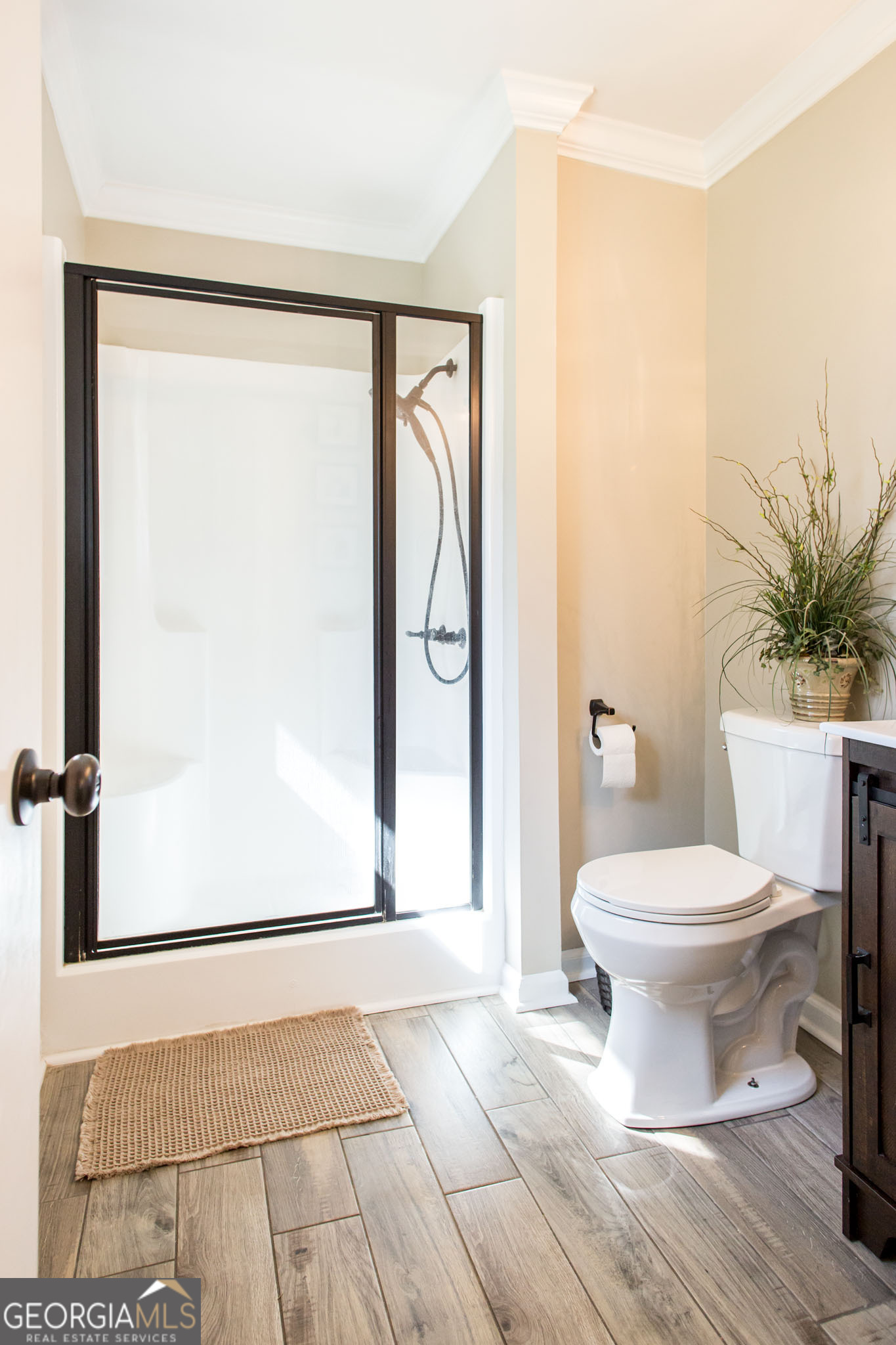 6737 Hacklebarney Road Blackshear, GA 31516 - Photo 33 of 40 a bathroom with a toilet a sink and a shower