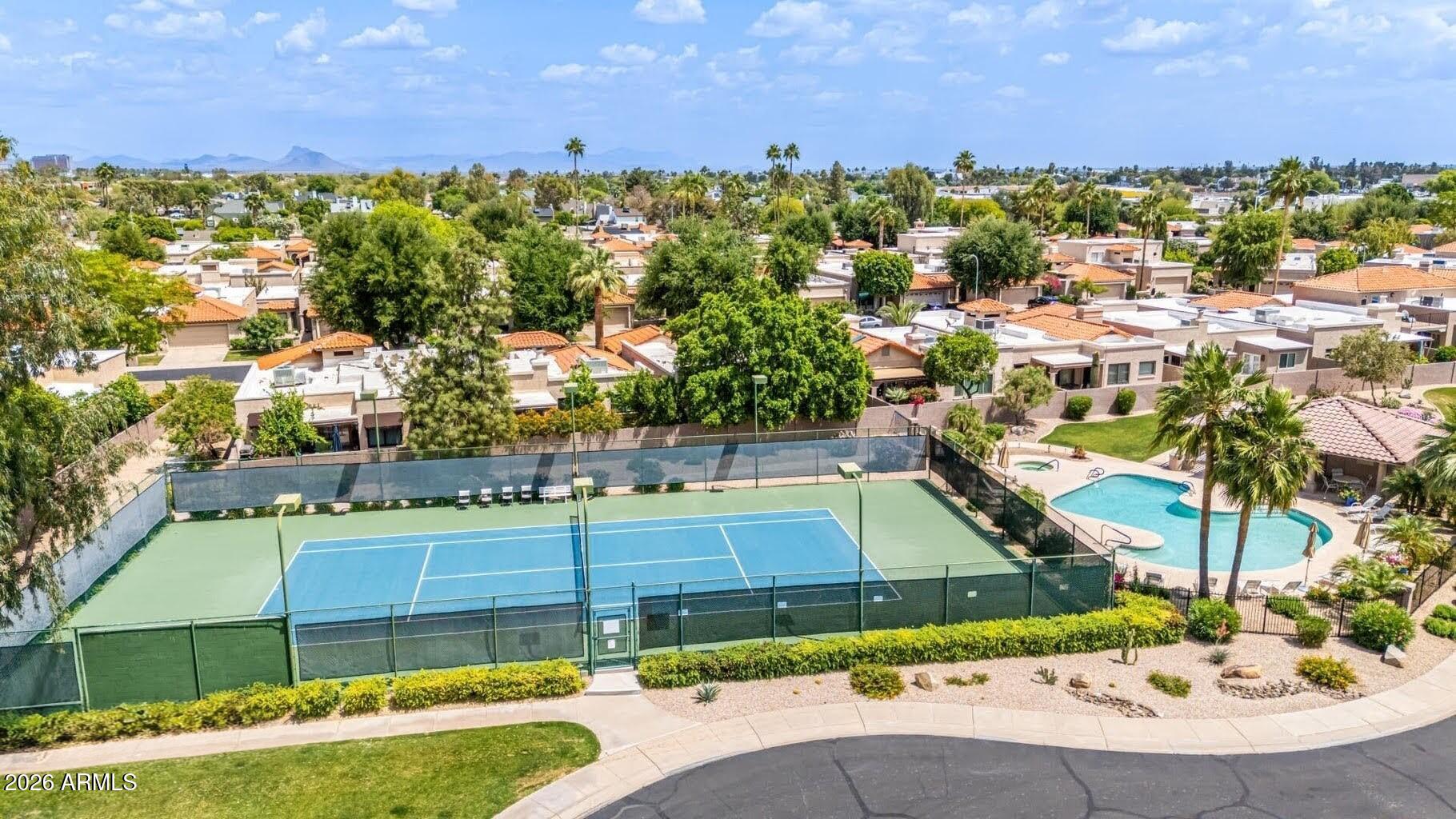 7972 East Cactus Wren Road Scottsdale, AZ 85250 - Photo 37 of 45 Community Tennis Court