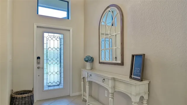 a view of front door with hallway