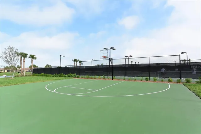 a view of a tennis court