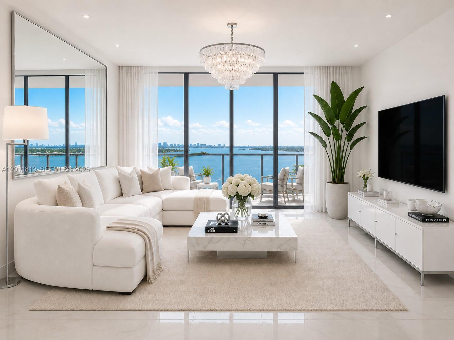 700 Northeast 24th Street, Unit 2504 Miami, FL 33137 - Photo 1 of 52 Living Room. This Image has been digitally altered (Virtually Staged)