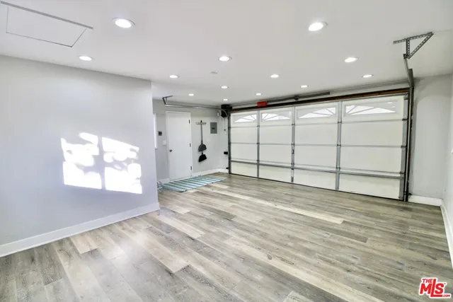 a view of a large hall with a window