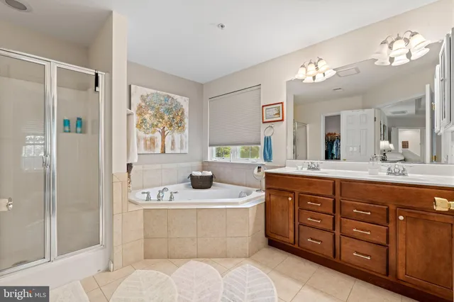 a bathroom with a sink double vanity