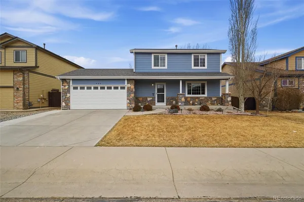 a view of a building with large windows