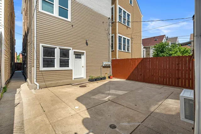 a backyard of a house