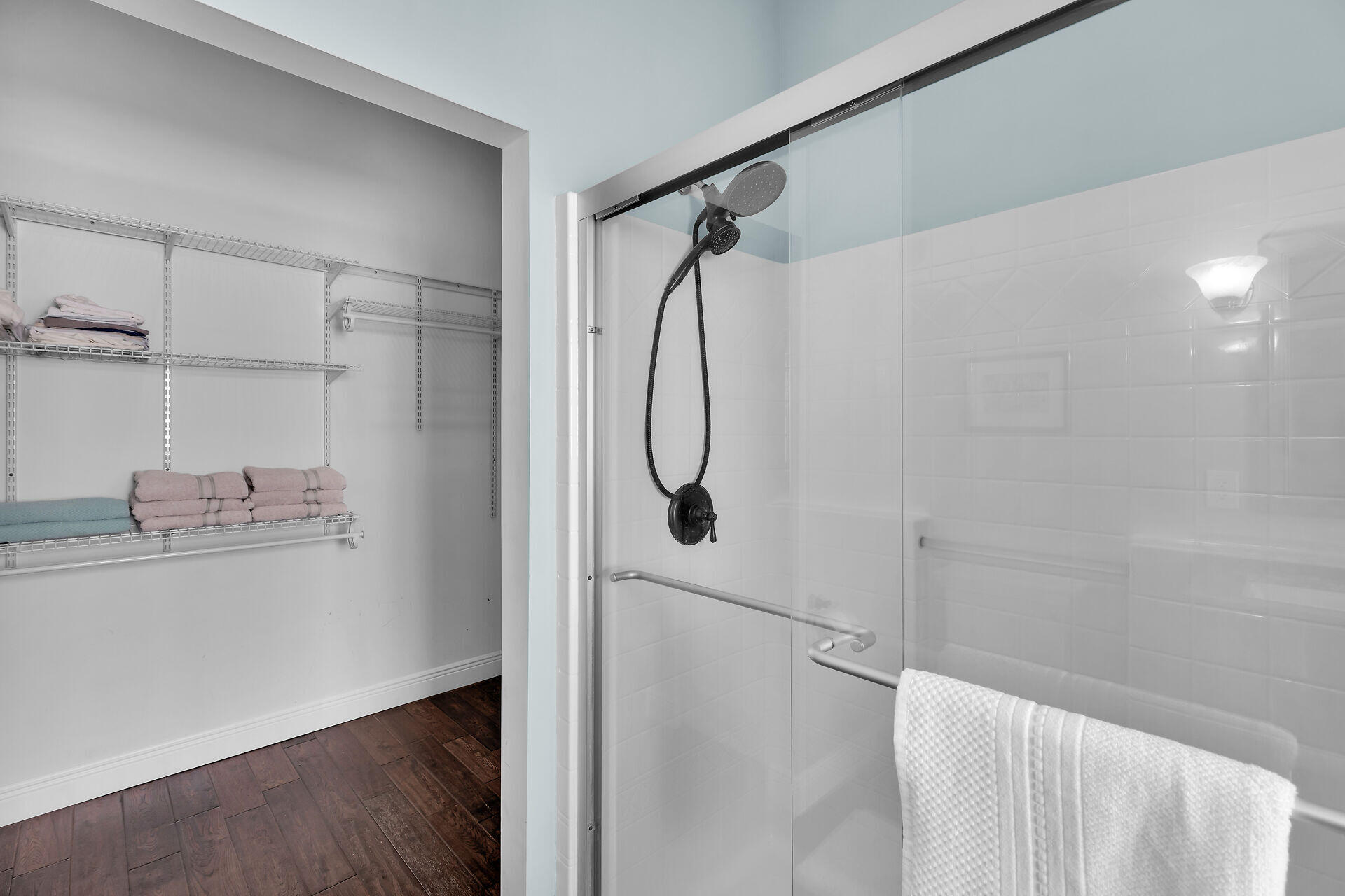 27415 Barbuda Lane Summerland Key, FL 33042 - Photo 33 of 43 a bathroom with a glass shower door