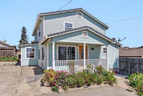a front view of a house