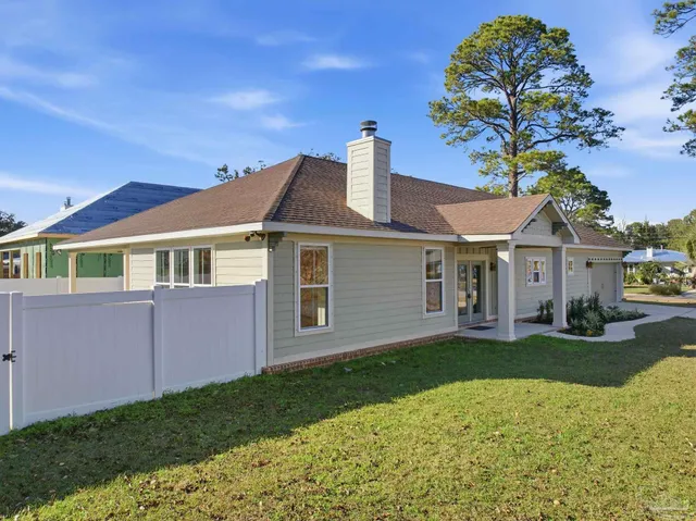 a front view of a house