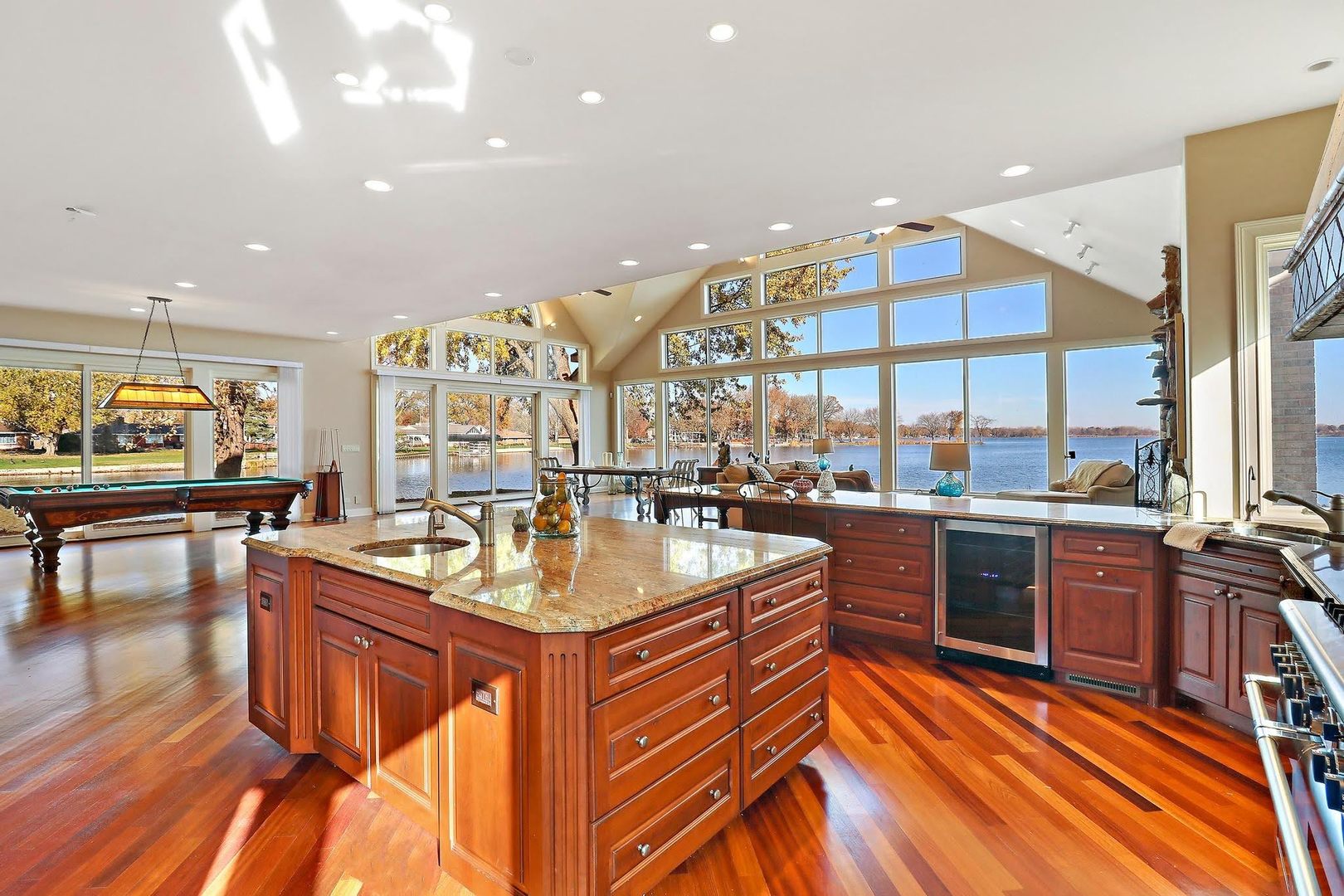 1004 Pistakee View Drive Johnsburg, IL 60051 - Photo 18 of 74 a kitchen with stainless steel appliances granite countertop a sink and a stove