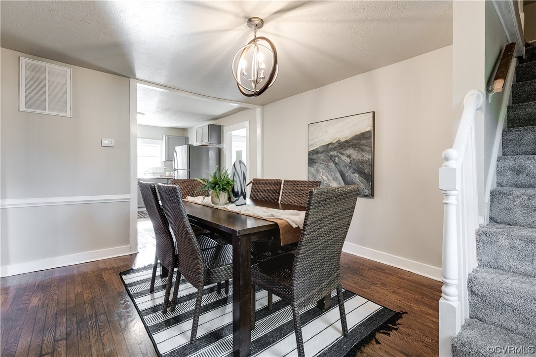 5436 Snead Road Richmond, VA 23224 - Photo 9 of 22 a view of a dining room with furniture and wooden floor