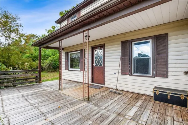 a view of a house with a deck