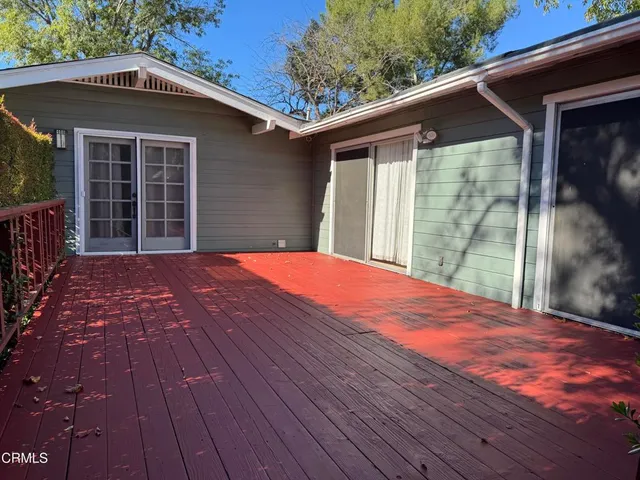 a view of deck with wooden floor and outdoor space