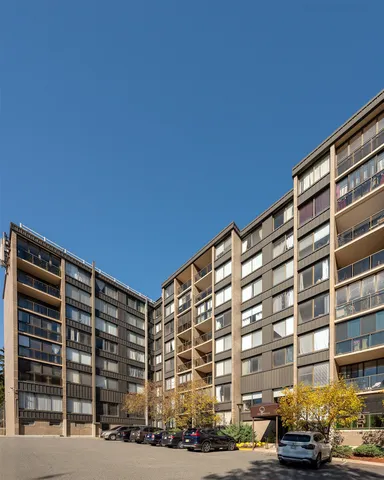 a front view of a building