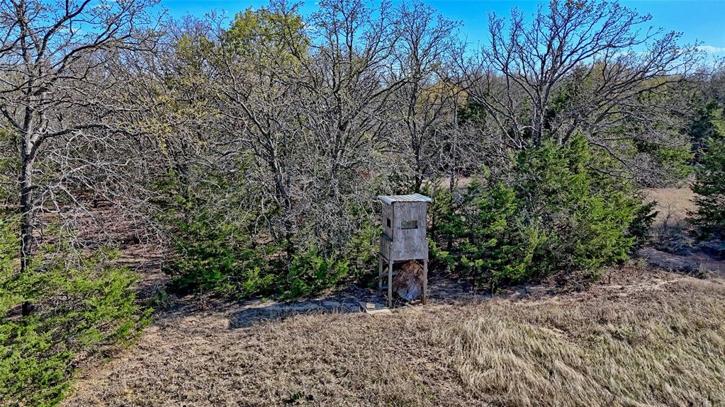 Tbd Cole Road Bowie, TX 76230 - Photo 20 of 27 a table and chairs sitting in the middle of a forest