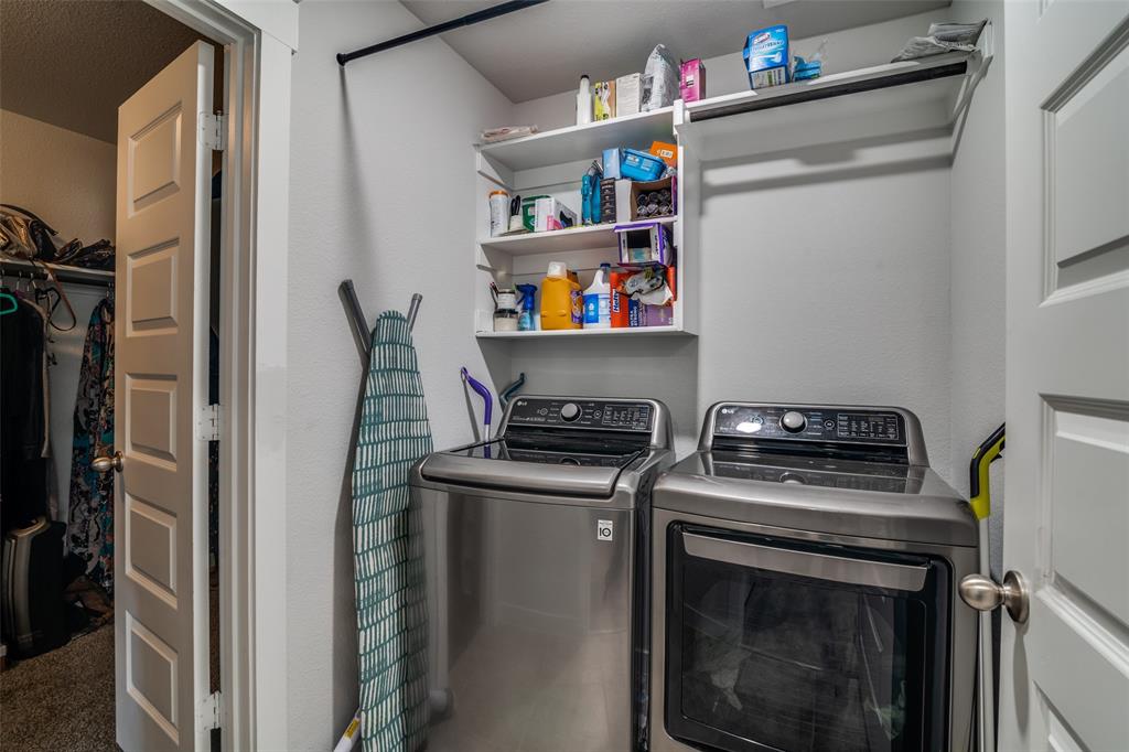 4204 Bullock Lane Forney, TX 75126 - Photo 21 of 25 a utility room with dryer and washer