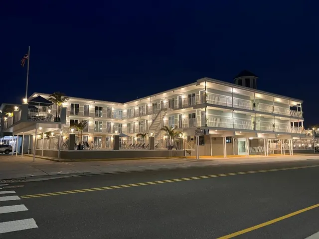 a large building with a street